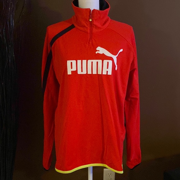 Puma Tops - Puma Women Large Red Athletic Long Sleeve Top
